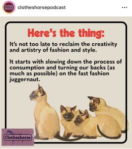 @Clotheshorsepodcast on creativity
